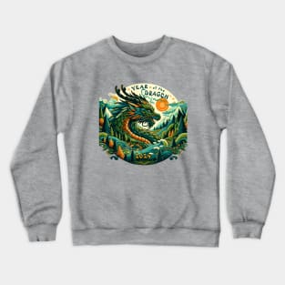 Emerald Dragon Forest Guardian - Lunar New Year 2024 Crewneck Sweatshirt